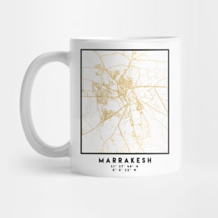 MARRAKESH MOROCCO CITY STREET MAP ART Mug